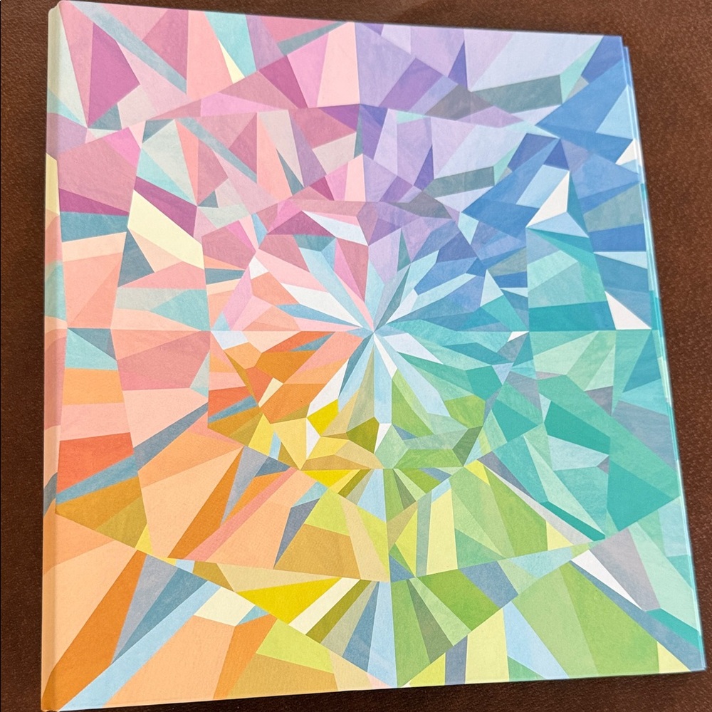 Colorful Geometric three ring Hardcover Notebook Cover